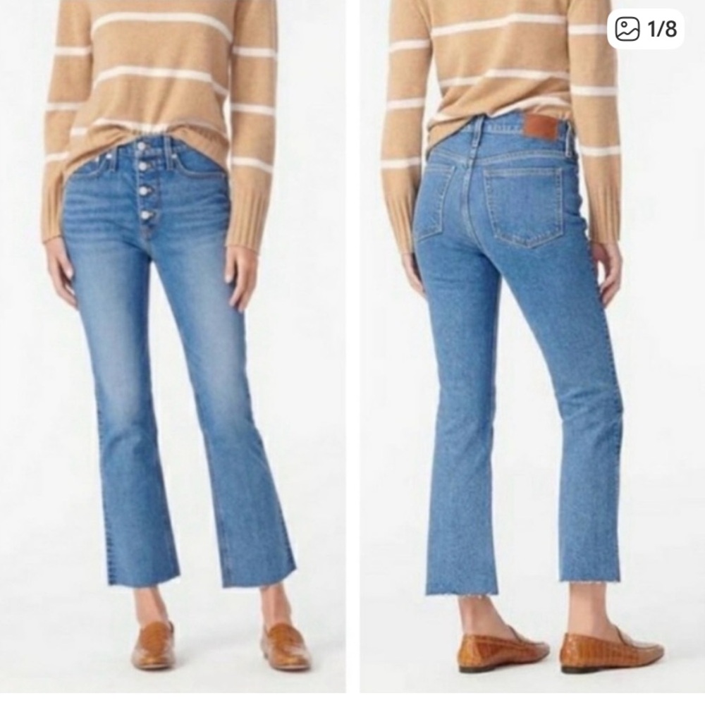 JCrew Billie Demi Boot Crop Jeans Size 30